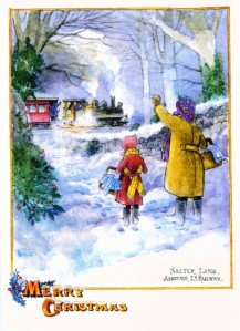 One of 2 Eric Leslie designed Christmas Card